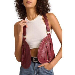 🆕Women Purple Genuine Leather with Pocket Steampunk Vest